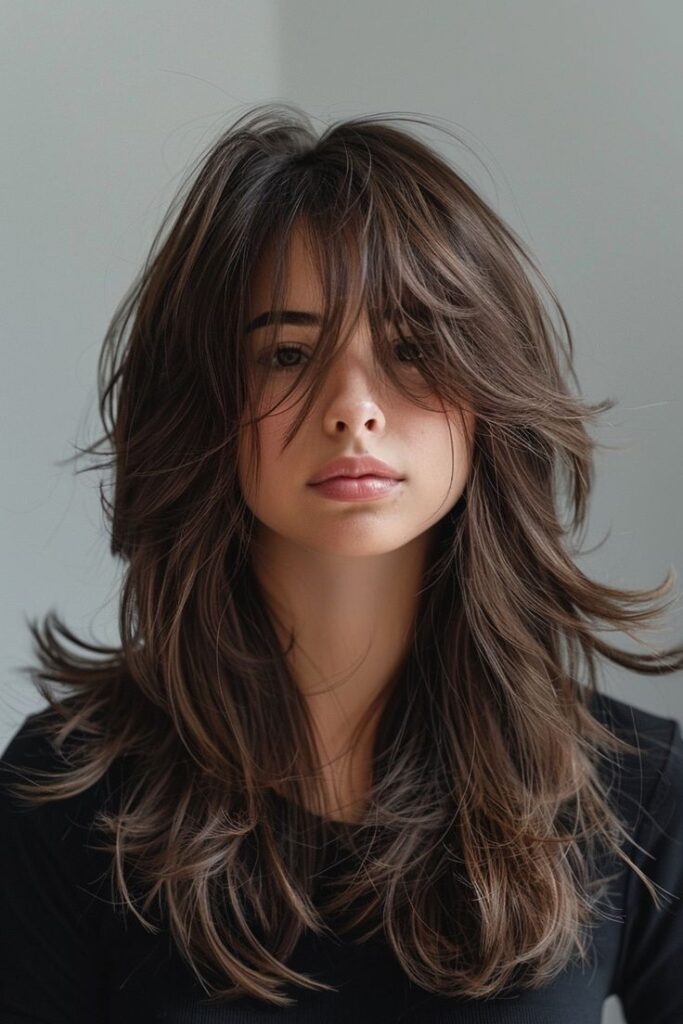 Long Wolfcut Hair Modern, Chic, and Effortless