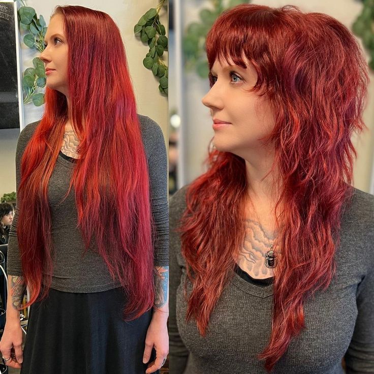 Red Wolfcut Hair: A Modern Take on Wild Elegance