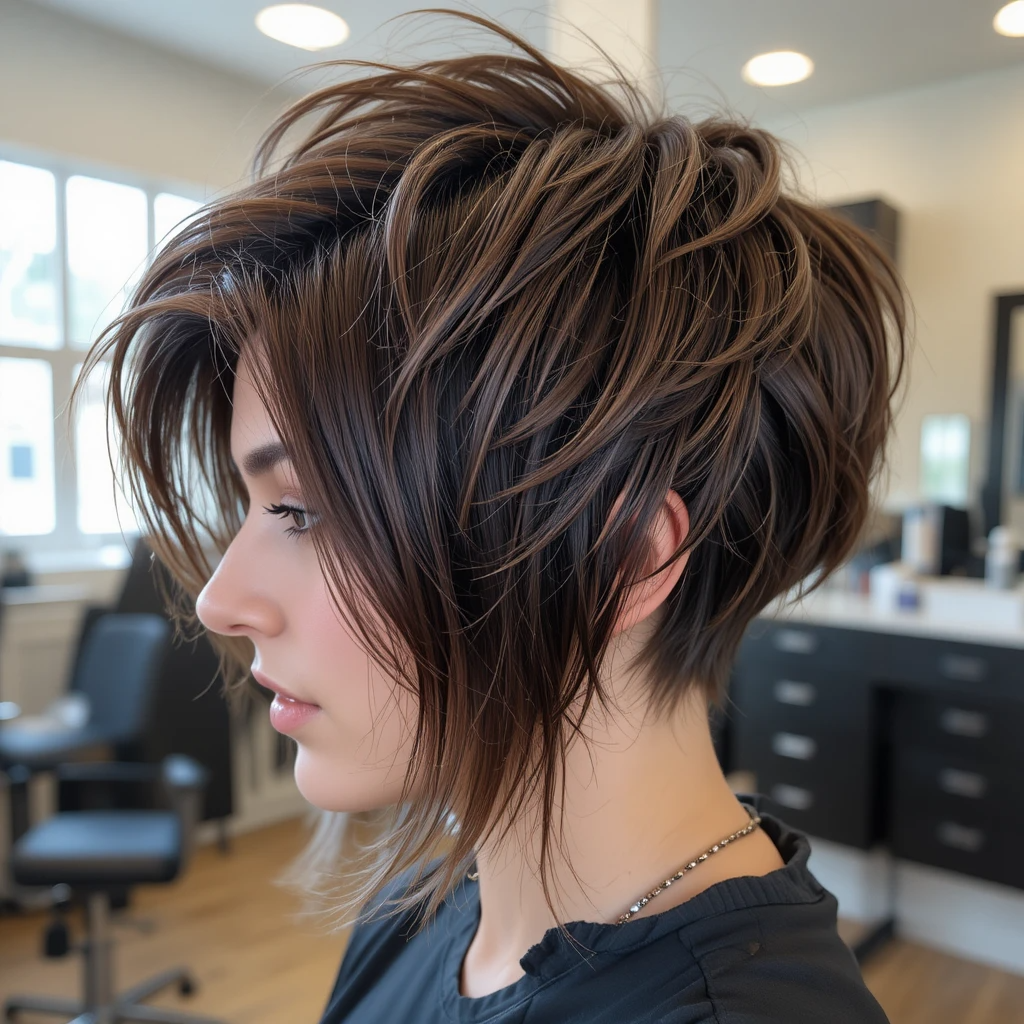 Find out more about the short wolfcut: a low maintenance, choppy and volumized hairstyle. The right shape that fits every hair and face!